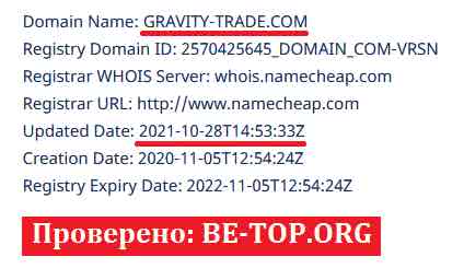 Gravity trade МОШЕННИК отзывы и вывод денег