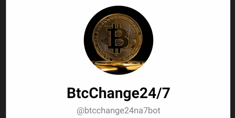 BtcChange24/7 (t.me/btcchange24na7bot) развод с обменом криптовалюты!