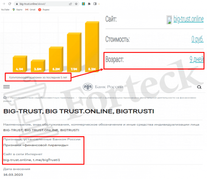 Big-Trust (big-trust.online): инвестиционный лохотрон с признаками пирамиды!