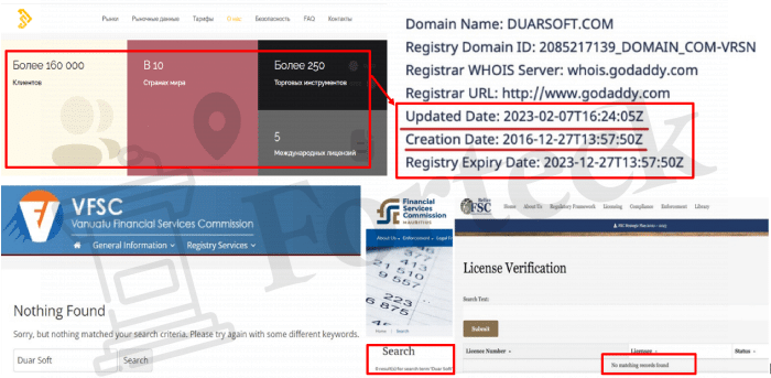 Duar Soft (duarsoft.com) лжеброкер! Отзыв Forteck