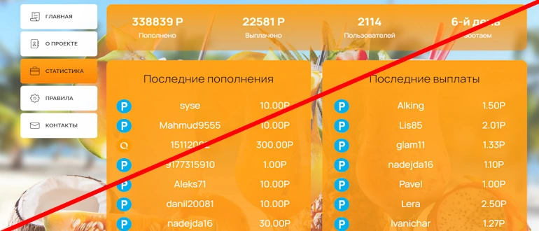 Fruit lavka реальные отзывы о проекте