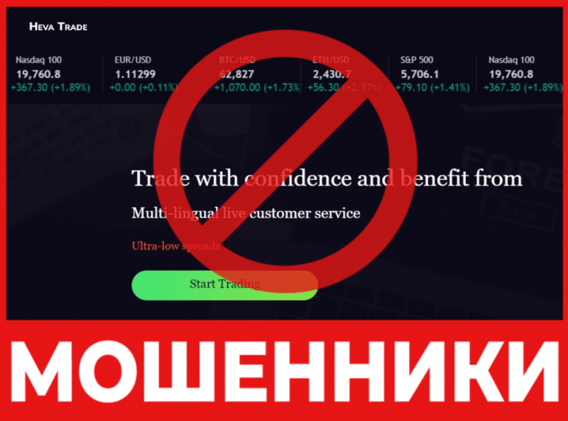 Брокер-мошенник Heva Trade Invest   — обзор, отзывы, схема обмана