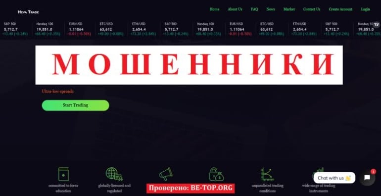 Отзывы о площадке Heva Trade Invest - схемы развода и вывод средств